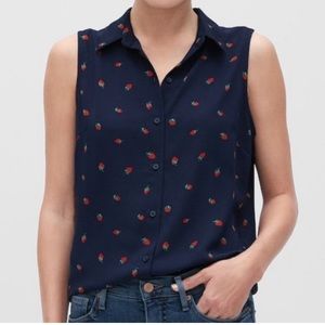 Banana Republic Strawberry Blouse